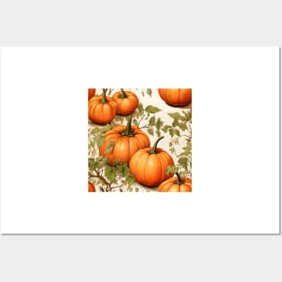 Pumpkin Pattern 19 Posters and Art